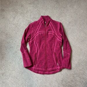 lululemon athletica Heathered Magenta Zip-Up Jacket